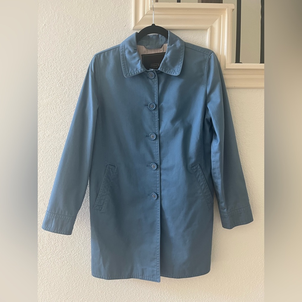 Coach Cotton Trench Coat Size S